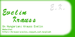 evelin krauss business card